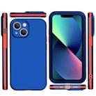 For iPhone 13 mini Two Color Full Protective 3-in-1 Phone Case(Blue) - 2
