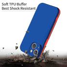 For iPhone 13 mini Two Color Full Protective 3-in-1 Phone Case(Blue) - 3