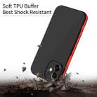 For iPhone 12 Two Color Full Protective 3-in-1 Phone Case(Black) - 3