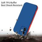 For iPhone 12 Two Color Full Protective 3-in-1 Phone Case(Blue) - 3