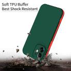 For iPhone 12 Two Color Full Protective 3-in-1 Phone Case(Dark Green) - 3