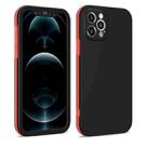 For iPhone 12 Pro Two Color Full Protective 3-in-1 Phone Case(Black) - 1