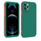 For iPhone 12 Pro Two Color Full Protective 3-in-1 Phone Case(Dark Green) - 1