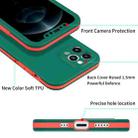 For iPhone 12 Pro Two Color Full Protective 3-in-1 Phone Case(Dark Green) - 2