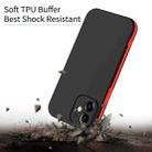 For iPhone 12 mini Two Color Full Protective 3-in-1 Phone Case(Black) - 3