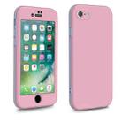 For iPhone SE 2022 / 2020 / 8 / 7 Two Color Full Protective 3-in-1 Phone Case(Pink) - 1