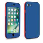 For iPhone SE 2022 / 2020 / 8 / 7 Two Color Full Protective 3-in-1 Phone Case(Blue) - 1