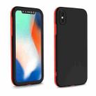 For iPhone XS Max Two Color Full Protective 3-in-1 Phone Case(Black) - 1