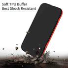 For iPhone XR Two Color Full Protective 3-in-1 Phone Case(Black) - 3