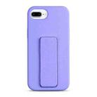 For iPhone 8 Plus / 7 Plus Liquid Silicone Holder Phone Case(Light Purple) - 1