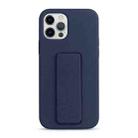 For iPhone 13 Pro Liquid Silicone Holder Phone Case(Midnight Blue) - 1