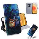 For iPhone 12 mini Coloured Drawing Horizontal Flip Leather Case, with Holder & Card Slots & Wallet(Oil Painting Owl) - 1