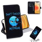 For iPhone 12 mini Coloured Drawing Horizontal Flip Leather Case, with Holder & Card Slots & Wallet(Anger) - 1