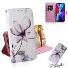 For iPhone 12 / 12 Pro Coloured Drawing Horizontal Flip Leather Case, with Holder & Card Slots & Wallet(Magnolia Flower) - 1