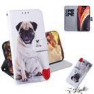 For iPhone 12 Pro Max Coloured Drawing Horizontal Flip Leather Case, with Holder & Card Slots & Wallet(Pug) - 1