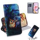 For LG K41S Coloured Drawing Horizontal Flip Leather Case, with Holder & Card Slots & Wallet(Oil Painting Owl) - 1