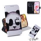 For LG K41S Coloured Drawing Horizontal Flip Leather Case, with Holder & Card Slots & Wallet(Panda) - 1