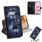 For LG K51S Coloured Drawing Horizontal Flip Leather Case, with Holder & Card Slots & Wallet(Wolf and Dog) - 1
