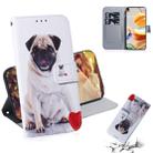 For LG K61 Coloured Drawing Horizontal Flip Leather Case, with Holder & Card Slots & Wallet(Pug) - 1