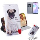 For Xiaomi Redmi 9A Coloured Drawing Horizontal Flip Leather Case, with Holder & Card Slots & Wallet(Pug) - 1