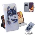 For Samsung Galaxy Note 20 Ultra Coloured Drawing Horizontal Flip Leather Case, with Holder & Card Slots & Wallet(White Wolf) - 1