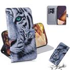 For Samsung Galaxy Note 20 Ultra Coloured Drawing Horizontal Flip Leather Case, with Holder & Card Slots & Wallet(Tiger) - 1