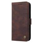 For Samsung Galaxy M35 Skin Feel Life Tree Metal Button Leather Phone Case(Brown) - 2