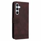 For Samsung Galaxy M35 Skin Feel Life Tree Metal Button Leather Phone Case(Brown) - 3