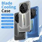 For vivo X100S Blade Cooling PC Full Coverage Phone Case(Dark Purple) - 2