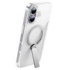 For iPhone 16 Plus hoco AS10 Pole Stand MagSafe Magnetic Phone Protective Case(Transparent) - 1