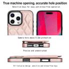 For iPhone 16 Pro Max Double Buckle Rhombic PU Leather Phone Case(Rose Gold) - 3