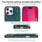 For iPhone 16 Pro Max Double Buckle Rhombic PU Leather Phone Case(Green) - 3