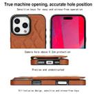 For iPhone 16 Pro Max Double Buckle Rhombic PU Leather Phone Case(Brown) - 3