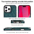 For iPhone 16 Pro Double Buckle Rhombic PU Leather Phone Case(Green) - 3