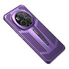 For Honor Magic6 Pro Blade Cooling PC Full Coverage Phone Case(Dark Purple) - 1