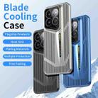 For Xiaomi 14 Pro Blade Cooling PC Full Coverage Phone Case(Titanium Silver) - 2