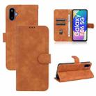 For Samsung Galaxy M06 5G / F06 5G Skin Feel Magnetic Flip Leather Phone Case(Brown) - 1