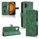 For Samsung Galaxy Xcover7 Pro Skin Feel Magnetic Flip Leather Phone Case(Green) - 1