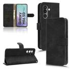 For Samsung Galaxy M56 5G Skin Feel Magnetic Flip Leather Phone Case(Black) - 1