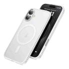 For iPhone 16 Plus hoco Cool Shield MagSafe Shockproof Phone Case(White) - 1