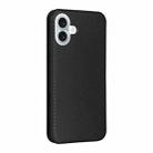 For iPhone 16 Plus Carbon Fiber Texture Flip Leather Phone Case(Black) - 3