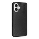 For iPhone 17 Carbon Fiber Texture Flip Leather Phone Case(Black) - 3