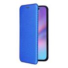 For iPhone 17 Carbon Fiber Texture Flip Leather Phone Case(Blue) - 2