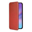 For iPhone 17 Carbon Fiber Texture Flip Leather Phone Case(Brown) - 2