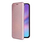 For iPhone 17 Carbon Fiber Texture Flip Leather Phone Case(Pink) - 2
