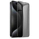 For iPhone 16 Pro hoco A12 Pro Nano 3D Full Screen Edges Protection Privacy Tempered Glass Film - 1