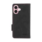 For iPhone 16 Plus Magnetic Clasp Leather Phone Case(Black) - 3