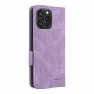 For iPhone 16 Pro Magnetic Clasp Leather Phone Case(Purple) - 3