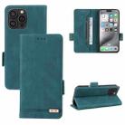 For iPhone 16 Pro Max Magnetic Clasp Leather Phone Case(Green) - 1