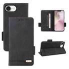 For iPhone SE 2024 Magnetic Clasp Leather Phone Case(Black) - 1